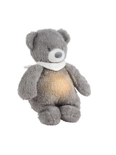 Nattou éjjeli fény zenélő Sleepy maci - szürke