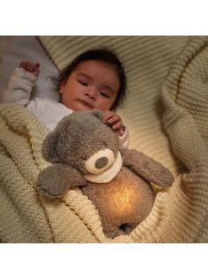 Nattou éjjeli fény zenélő Sleepy maci - szürke