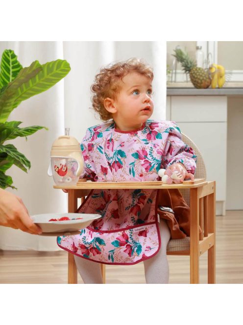 BabyOno előke - hosszú ujjas vízálló Floral 2-4év 1477/01