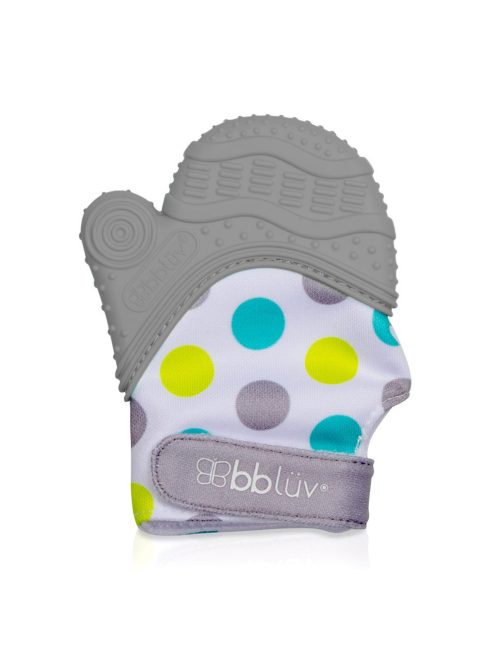Bblüv Bébikesztyű, szilikonos rágókával - Glüv Grey
