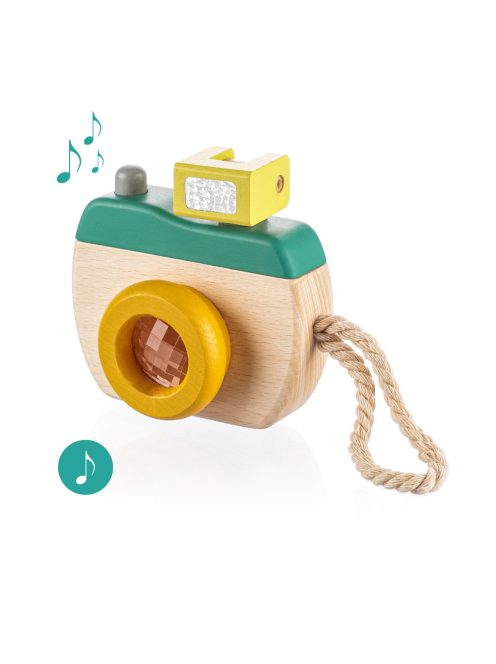 Zopa fa játék fényképezőgép zöld/sárga