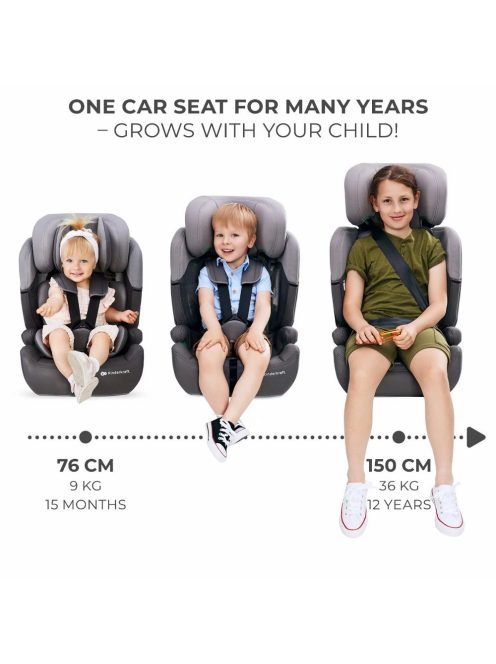 Kinderkraft gyerekülés Comfort Up i-Size 76-150cm fekete