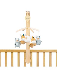   Nattou zenélő-forgó plüss fa állvánnyal - Felix and Leo