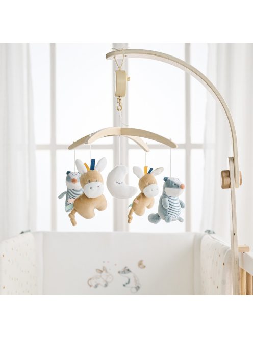 Nattou zenélő-forgó plüss fa állvánnyal - Felix and Leo