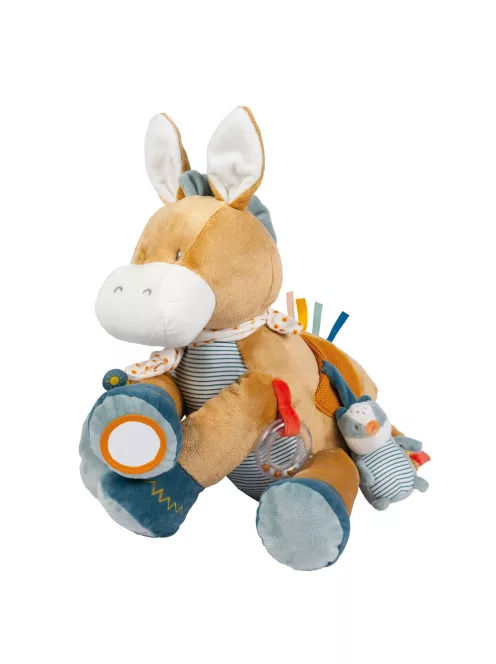 Nattou plüss foglalkoztató játék 45cm Felix and Leo - Felix, a szamár