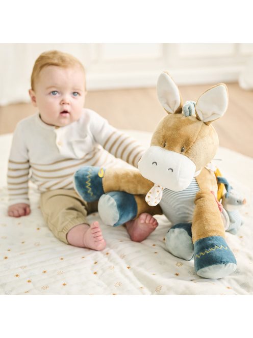 Nattou plüss foglalkoztató játék 45cm Felix and Leo - Felix, a szamár