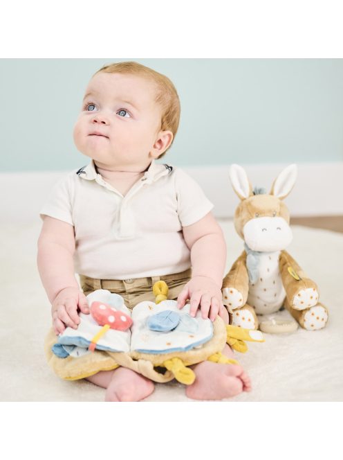 Nattou játékkönyv plüss készségfejlesztő - Felix and Leo