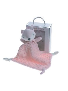   Gamberritos szundikendő plüss buborékos anyagú róka - rózsaszín 10770