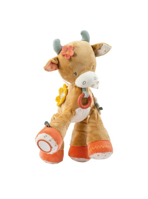 Nattou plüss foglalkoztató játék 45cm Mila, Zoe and Lana - Mila, a boci