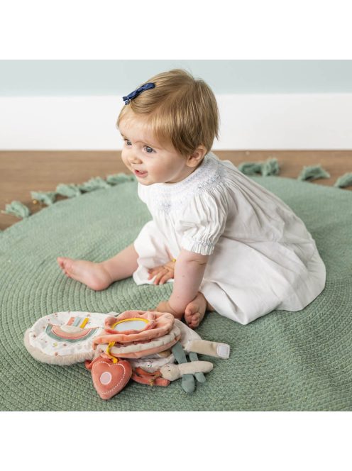 Nattou játékkönyv plüss készségfejlesztő - Mila, Zoe and Lana