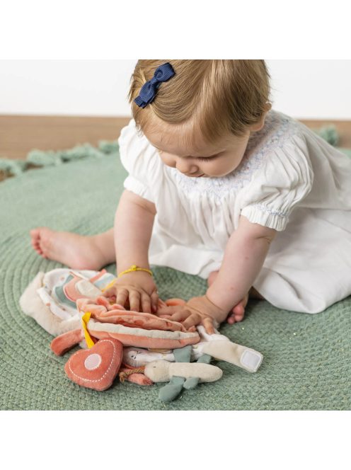 Nattou játékkönyv plüss készségfejlesztő - Mila, Zoe and Lana