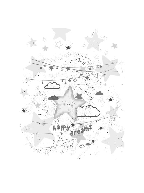 Color pelenkázólap sík 70x50cm - Happy dreams