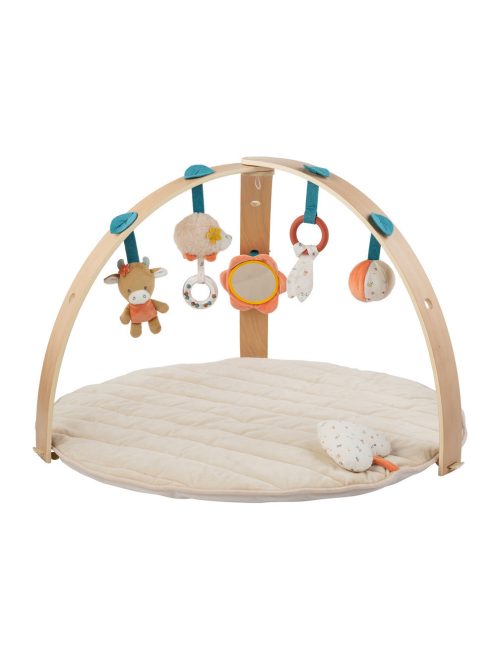 Nattou játszószőnyeg plüss fa játékhíddal - Mila, Zoe and Lana