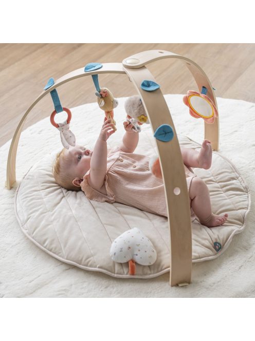 Nattou játszószőnyeg plüss fa játékhíddal - Mila, Zoe and Lana