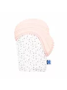 Kikkaboo bébikesztyű, szilikonos rágókával, Szavanna - pink