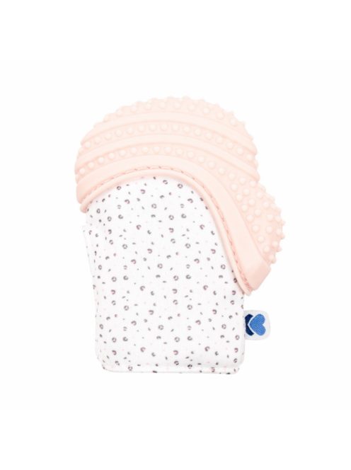 Kikkaboo bébikesztyű, szilikonos rágókával, Szavanna - pink