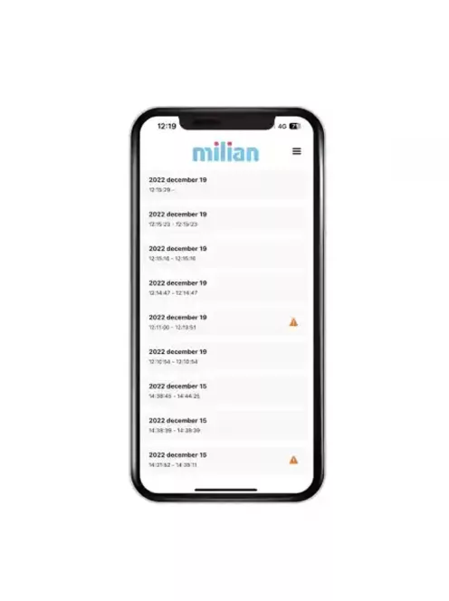 Milian légzésfigyelő PRO Bluetooth Plus 3db érzékelőlappal