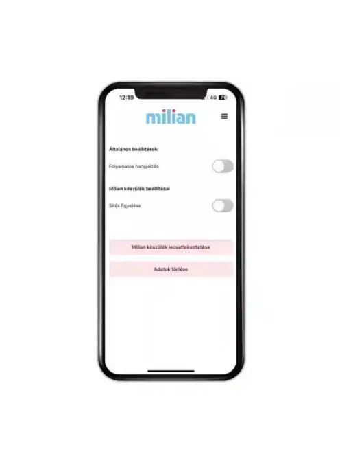 Milian légzésfigyelő PRO Bluetooth Plus 3db érzékelőlappal