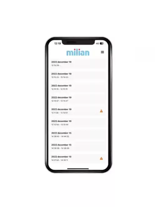 Milian légzésfigyelő PRO Bluetooth Twins 4db érzékelőlappal