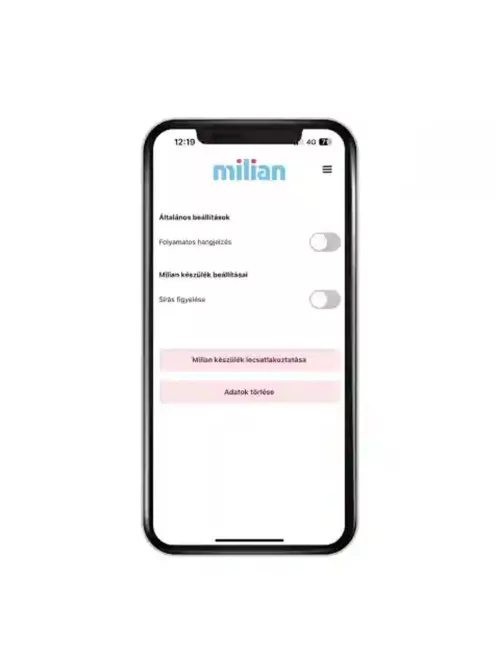 Milian légzésfigyelő PRO Bluetooth Twins 4db érzékelőlappal