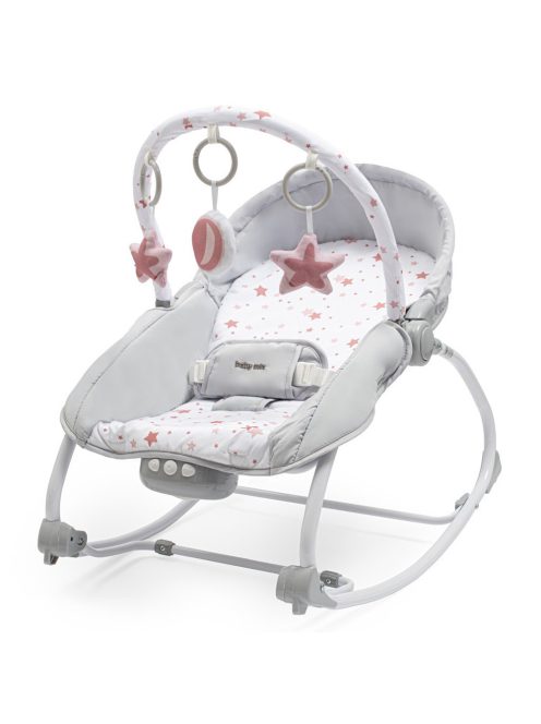 Baby Mix pihenőszék rezgő zenélő csillagok - rózsaszín