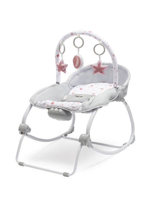Baby Mix pihenőszék rezgő zenélő csillagok - rózsaszín