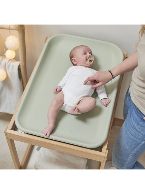 Nattou pelenkázó lap Softy 70x50cm - zöld