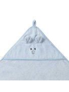 BabyOno Fürdőlepedő kapucnis, bambusz, 100x100 cm, egérfülekkel, kék, 1553/02