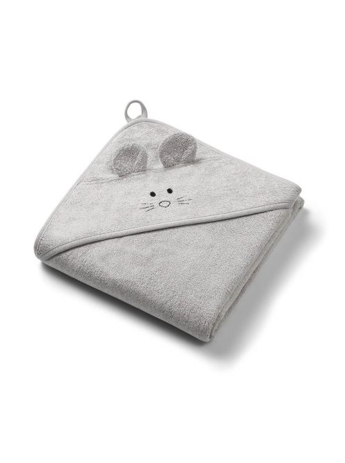 BabyOno fürdőlepedő kapucnis bambusz 100x100cm - egérfülekkel szürke 1553/03