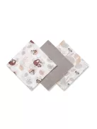 BabyOno textilpelenka színes 3db - szürke 348/10