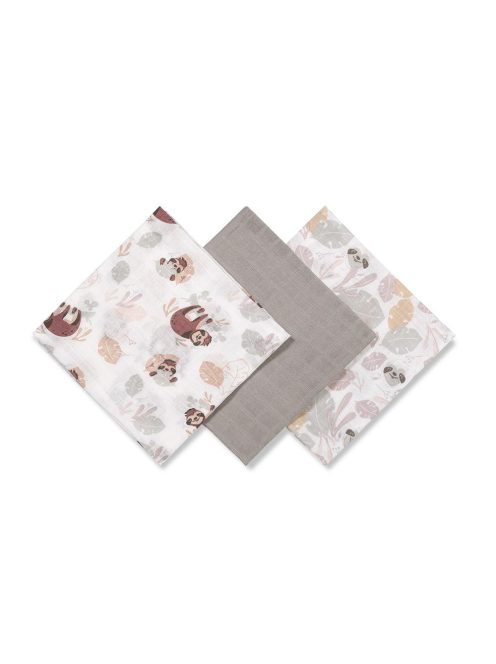 BabyOno textilpelenka színes 3db - szürke 348/10