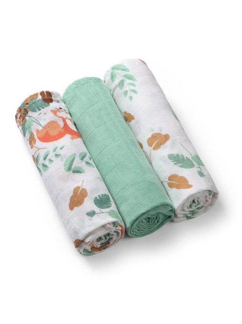 BabyOno textilpelenka színes 3db - zöld 348/12