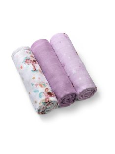 BabyOno Textilpelenka, színes, 3 db, bambusz, lila, 397/11