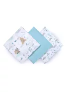 BabyOno bambusz textilpelenka színes 3db - világoskék 397/12