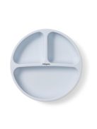 BabyOno háromrekeszes szilikon tányér tapadó aljú - kék 1482/01