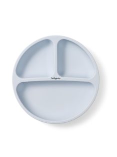   BabyOno háromrekeszes szilikon tányér tapadó aljú - kék 1482/01