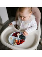 BabyOno háromrekeszes szilikon tányér tapadó aljú - kék 1482/01