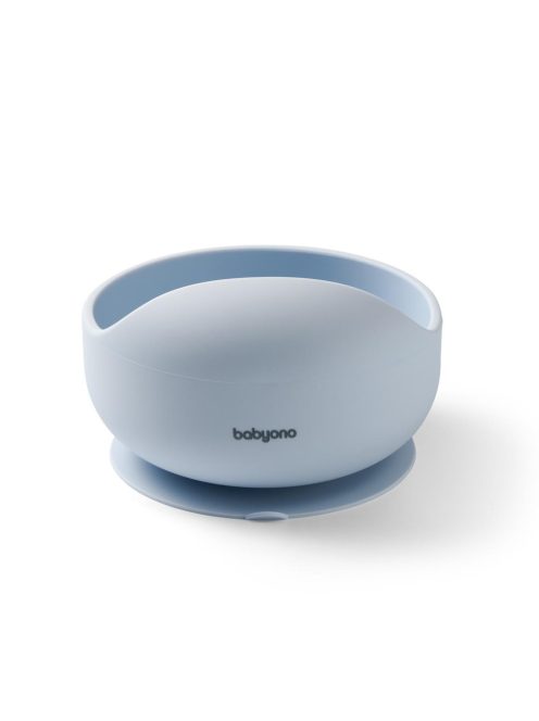 BabyOno tálka szilikon tapadó aljú - kék 1481/01