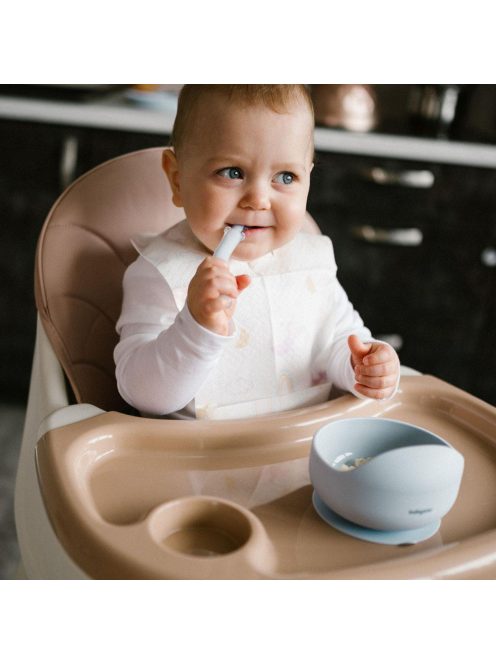 BabyOno tálka szilikon tapadó aljú - kék 1481/01