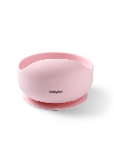 BabyOno tálka szilikon tapadó aljú - rózsaszín 1481/02