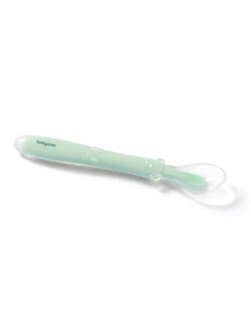 BabyOno Etetőkanál, szilikon, flexibilis, menta, 785/02
