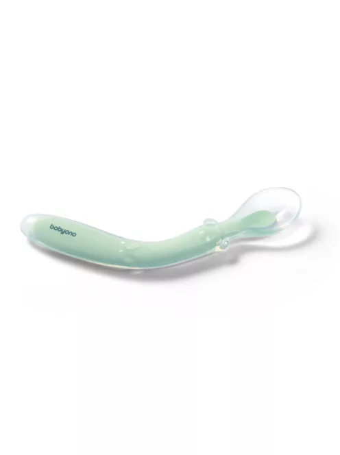 BabyOno Etetőkanál, szilikon, flexibilis, menta, 785/02