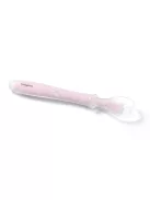 BabyOno Etetőkanál, szilikon, flexibilis, rózsaszín, 785/03