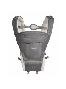   Kikkaboo Chloe, 3in1, csípőüléses kenguru, 5 hó+, 2024 - mesh szürke