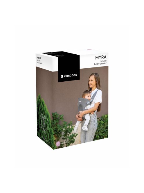 Kikkaboo Myra kenguru, mesh fekete