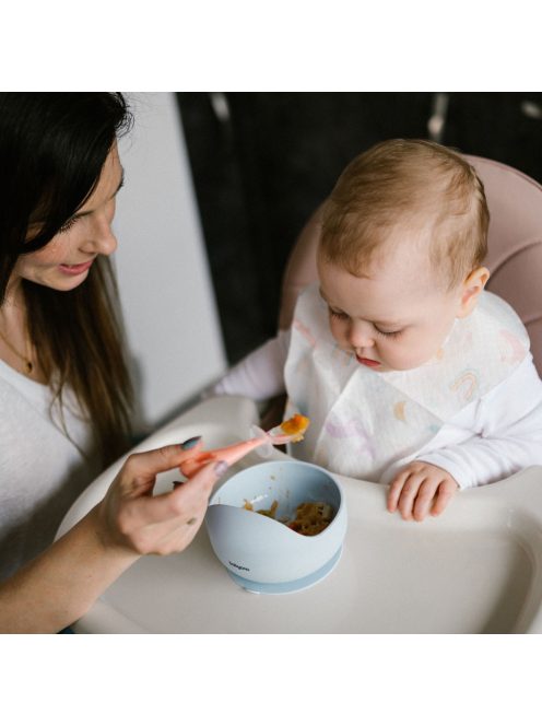 BabyOno Etetőkanál, szilikon, 2db, rózsaszín-lila, 784/01