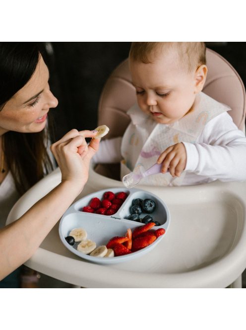 BabyOno Etetőkanál, szilikon, 2 db, zöld-szürke, 784/02