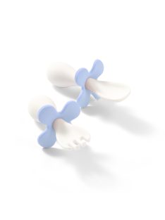   BabyOno Evőeszközkészlet dobozzal, ergonomikus, pasztell kék, 969/05