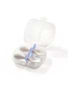 BabyOno Evőeszközkészlet dobozzal, ergonomikus, pasztell kék, 969/05
