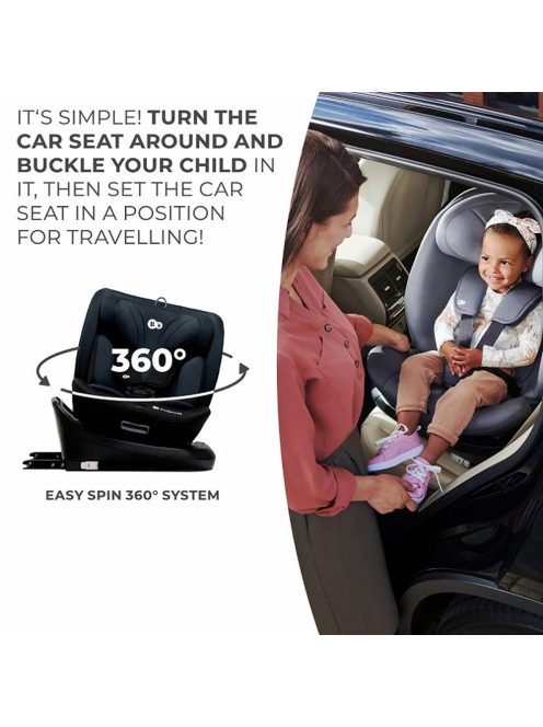 Kinderkraft gyerekülés I-Grow i-Size Isofix 40-150cm fekete